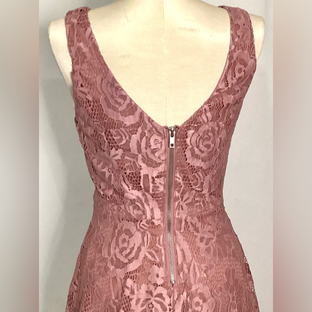 Speechless Floral Lace Midi Dress - Rose Pink Size XS - Picture 6 of 10